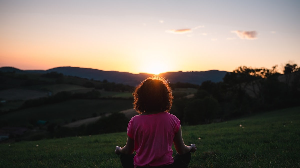 Meditation time during yoga practice